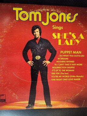 Tom Jones Sings She’s A Lady 12" Vinyl Record Album LP Parrot XPAS 71046